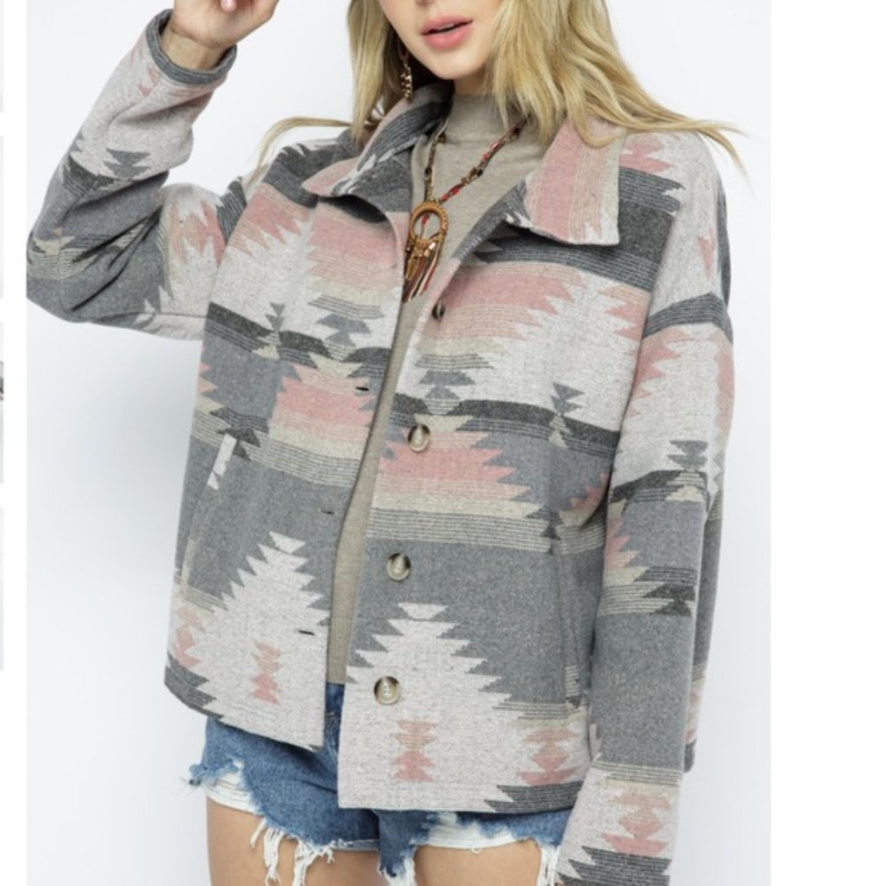 Blue B Collection Dutton Aztec Jacket - Picture 2 of 9